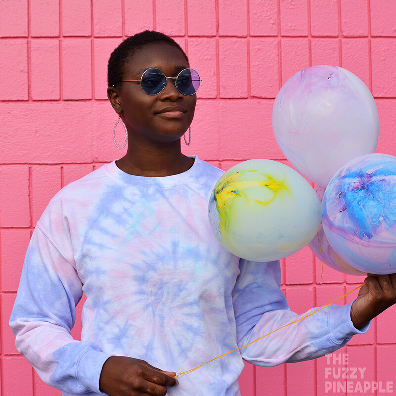 Pastel Pink Purple Tie Dye Swirl Crew Sweatshirt S M L XL 2XL 3XL 4XL 5XL Plus