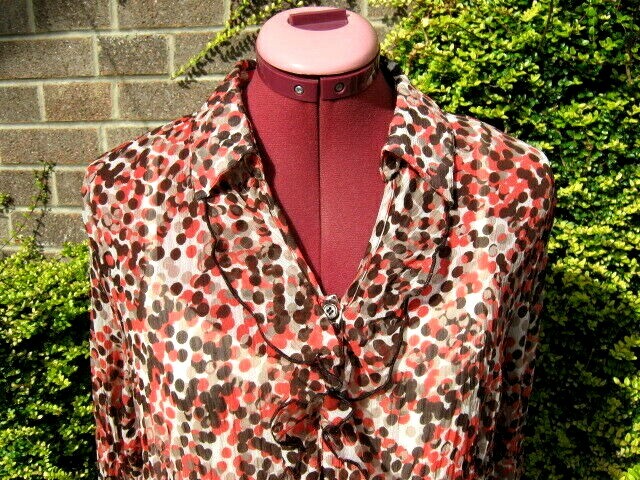 BNWT-MARKS & SPENCER SILKY POLYESTER CRINKLE SHIRT & SEPARATE STRETCH VEST-16.