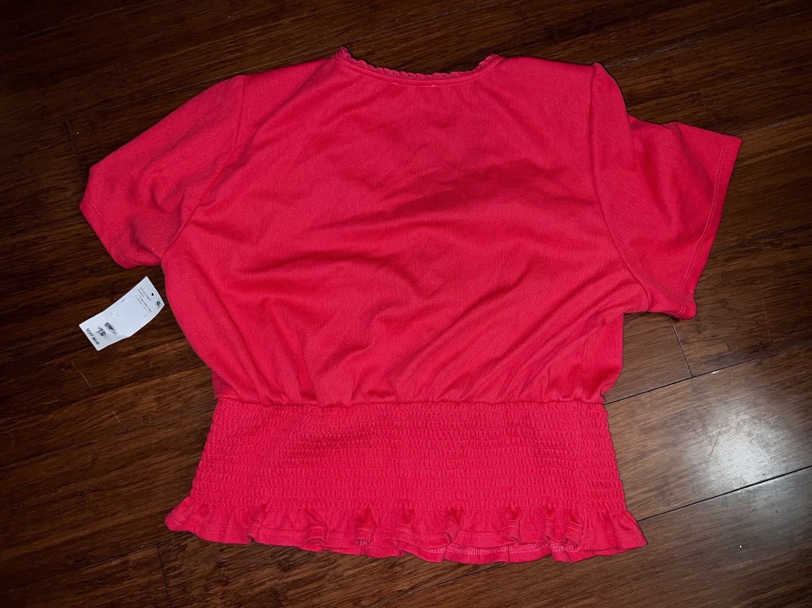 NWT Women’s 1. STATE Pink Lace Blouse XL $69 MSRP CUTE FREE SHIP