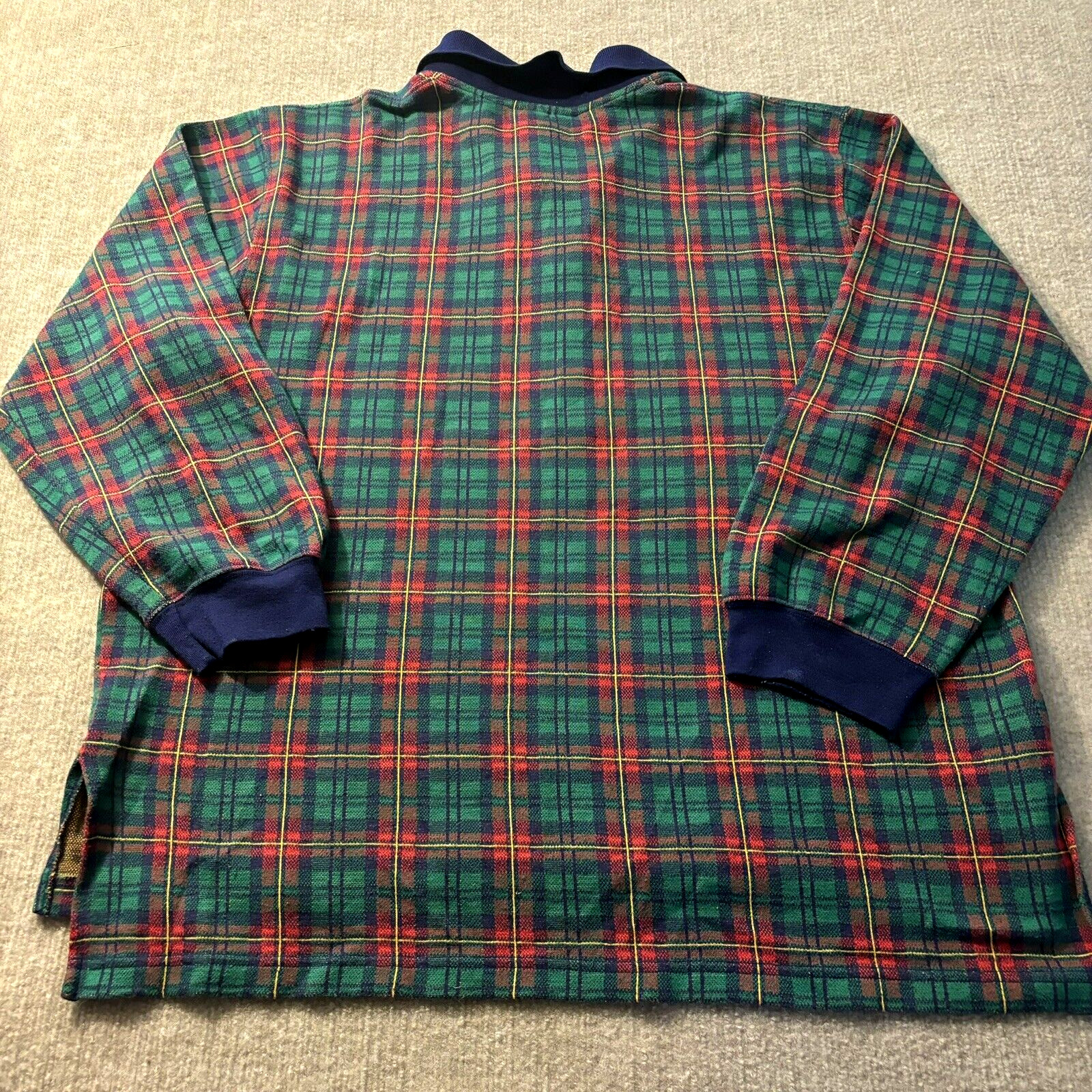 Vintage 80s Scottish Tartan Plaid Shirt Women XL Chore Garden Country Suburbans
