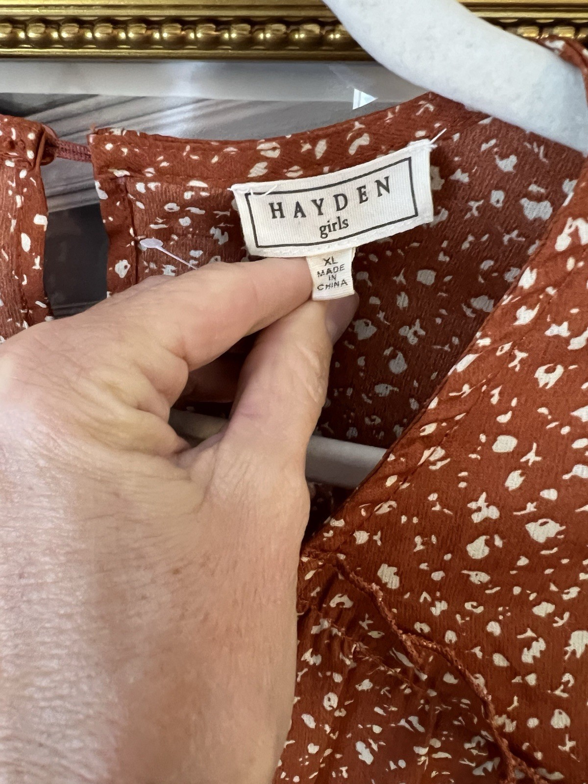 Hayden Los Angeles Girls XL Floral Print Top