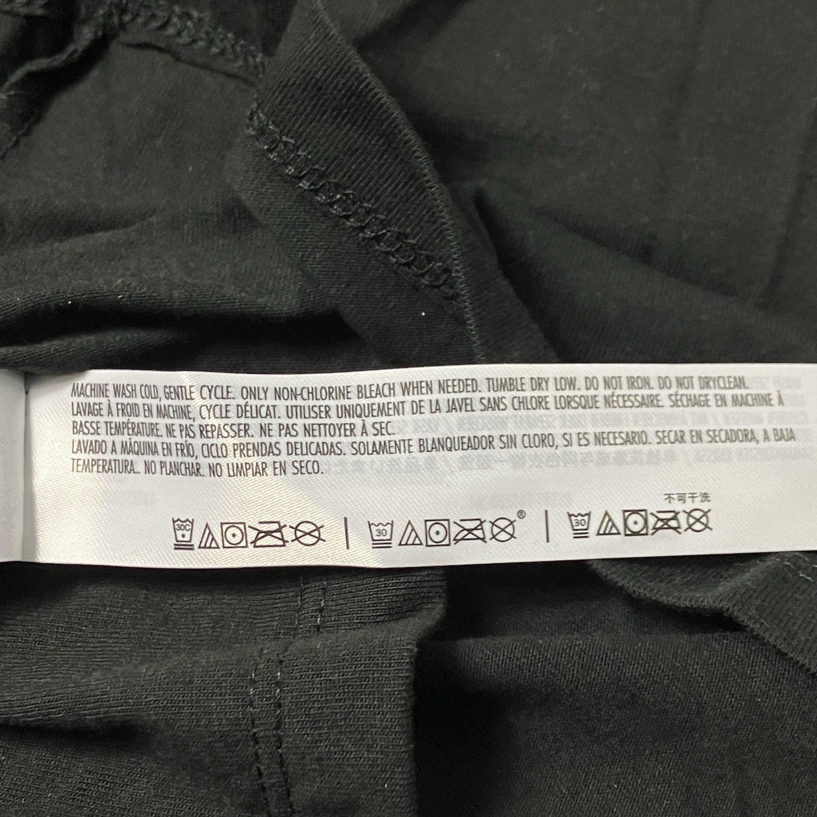 Disney Star Wars T Shirt Womens L Black 3D Lenticular Graphic Logo Movie Tee NWT