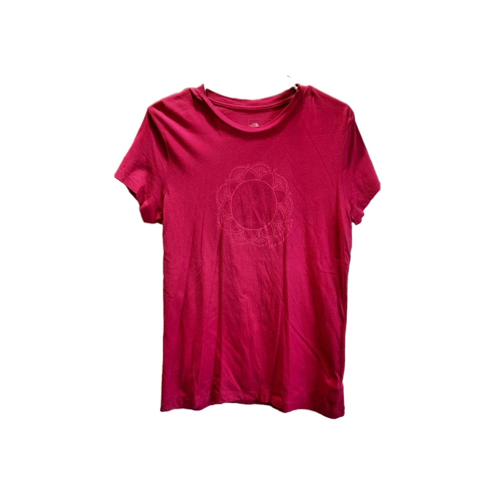 The North Face Womans T-Shirt Large Pink Mandala Graphic Outdoor Athleisure