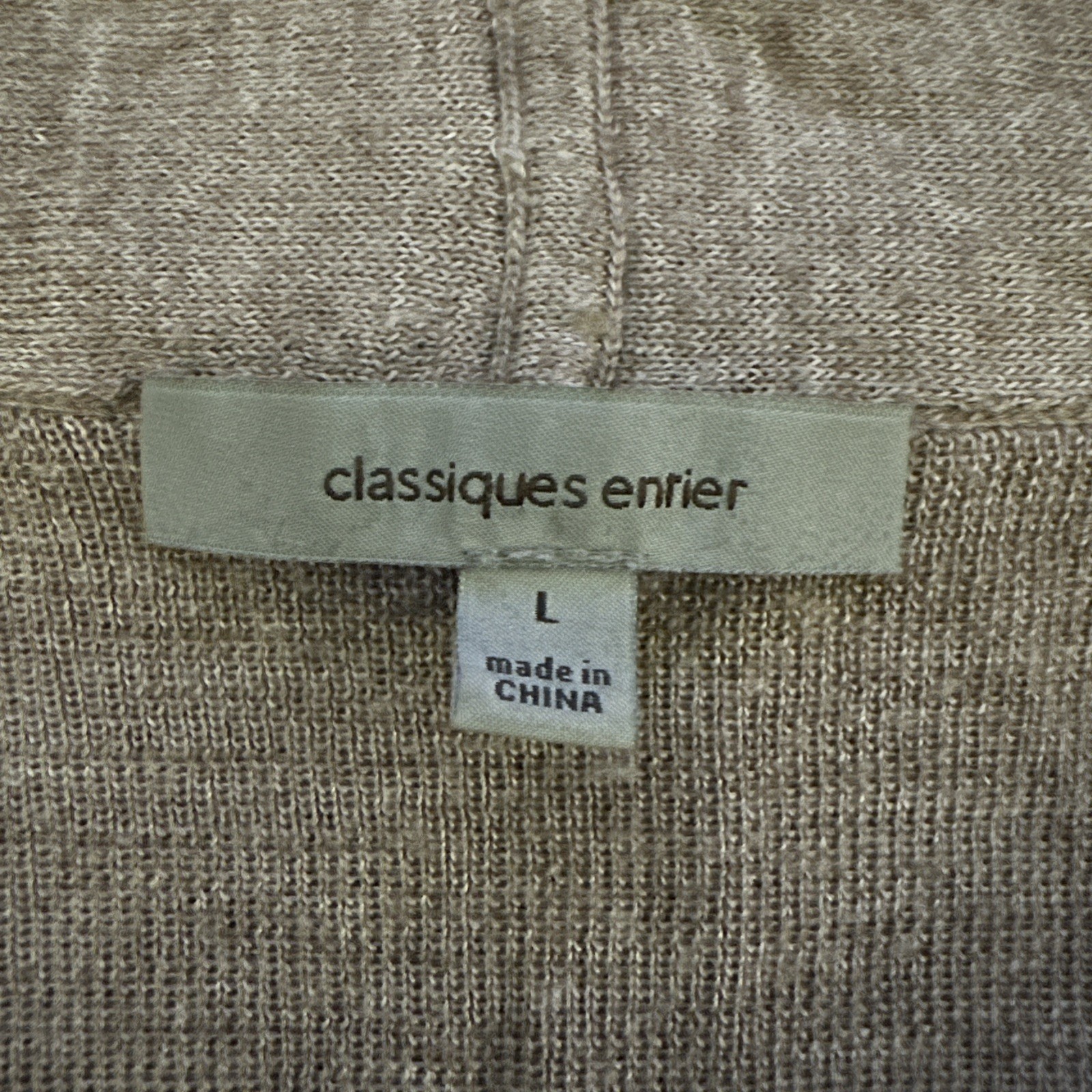 Classiques Entier Women’s Large Shirt Brown Short Sleeve Top Sweater