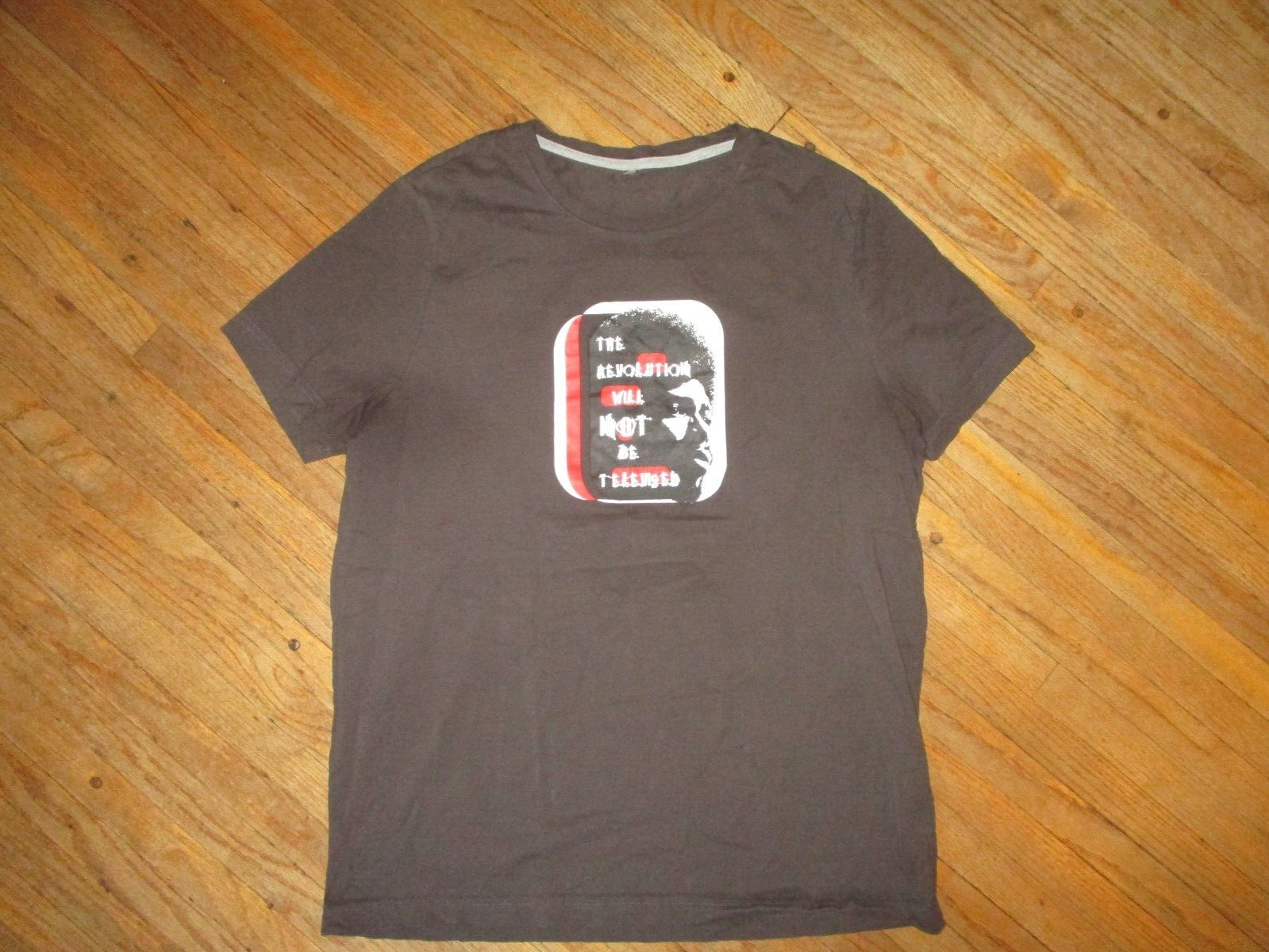 REVOLUTION WILL NOT BE TELEVISED GIL SCOTT HERON T SHIRT Civil Rights Womens LG