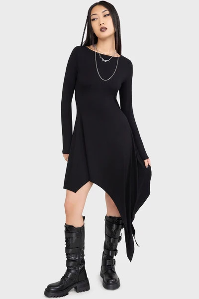 KILLSTAR Womens Crescent Doom Press – Black, Size 2XL