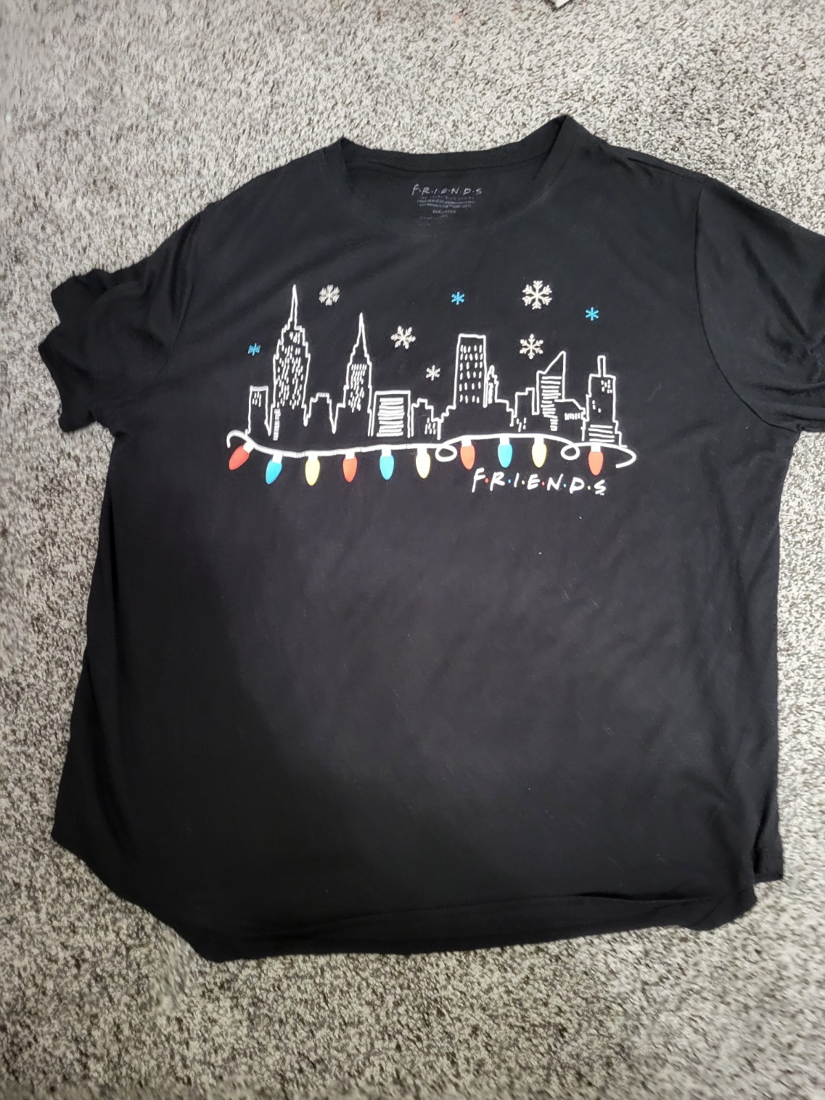 Friends The TV Series Womens Shirt Size Medium Christmas Shirt Holiday Lights