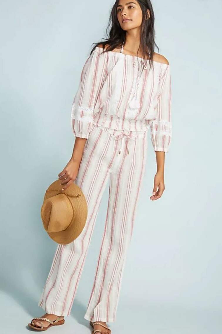 NWT Melissa Odabash Azura Striped Top One Size XS S M L Z334-31