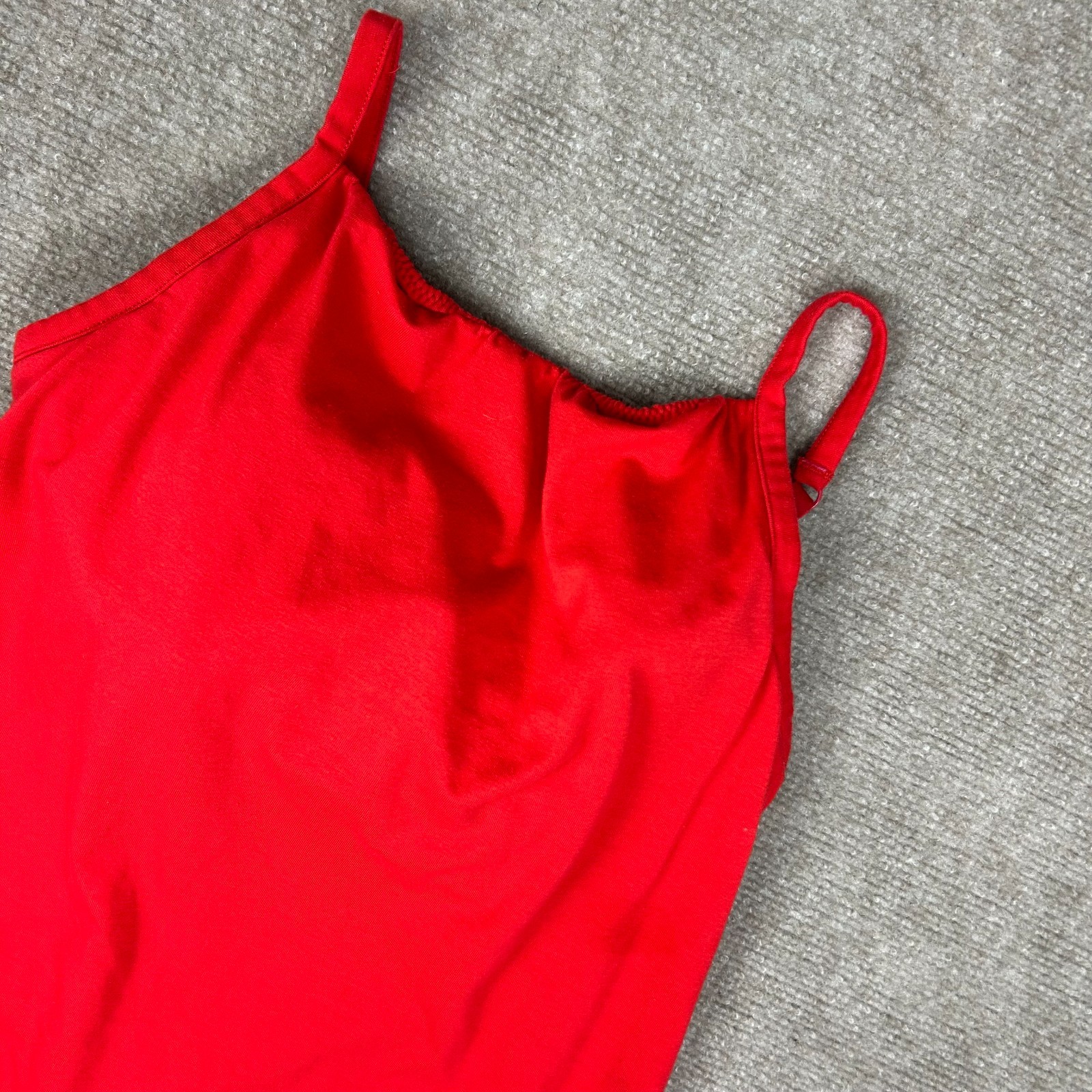 Alessandra B Smooth Seamless Cup Classic Camisole Top Womens 36D Red Padded