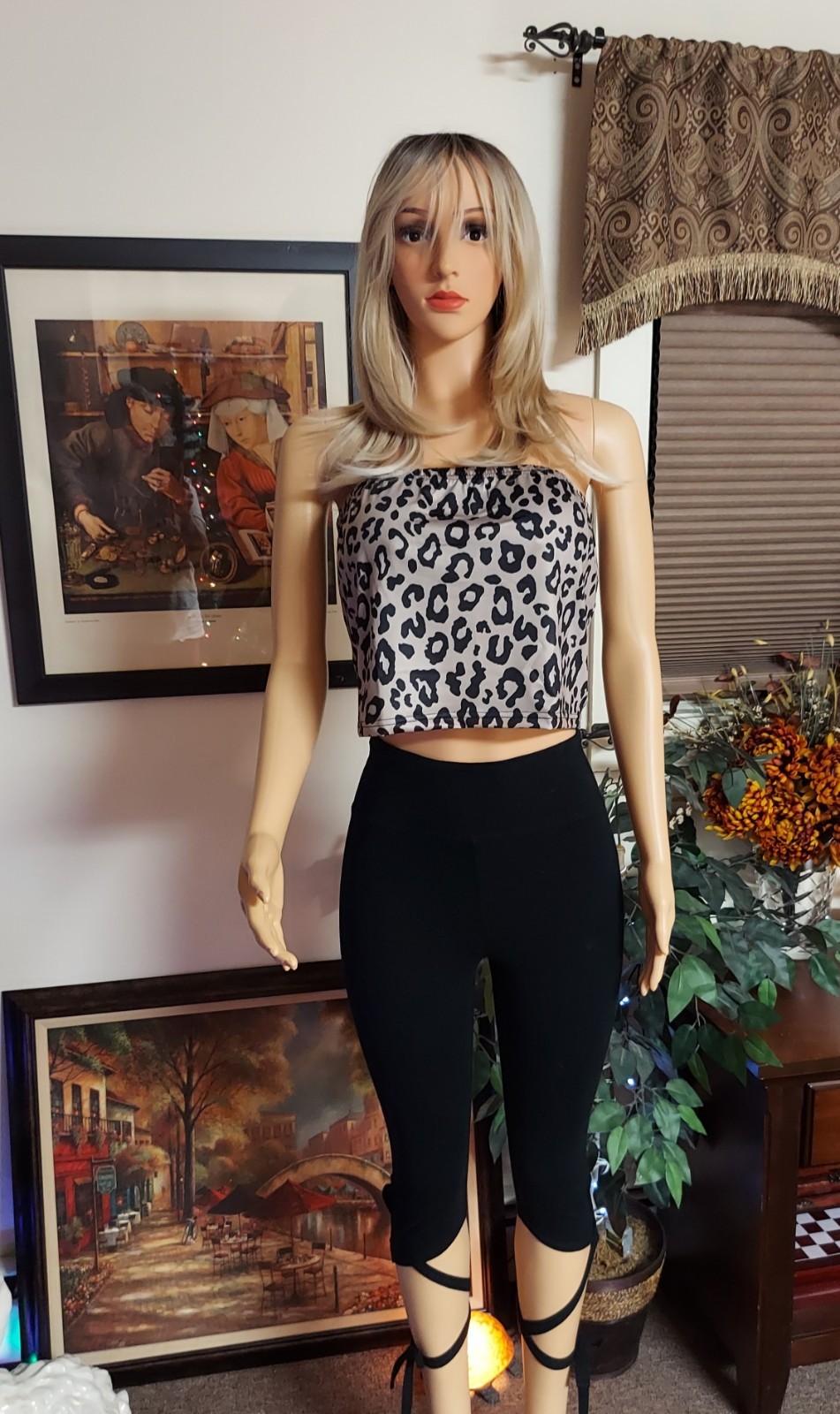 Animal Print Tube Top, Satin/Silky Feel Top. Fun And Sexy
