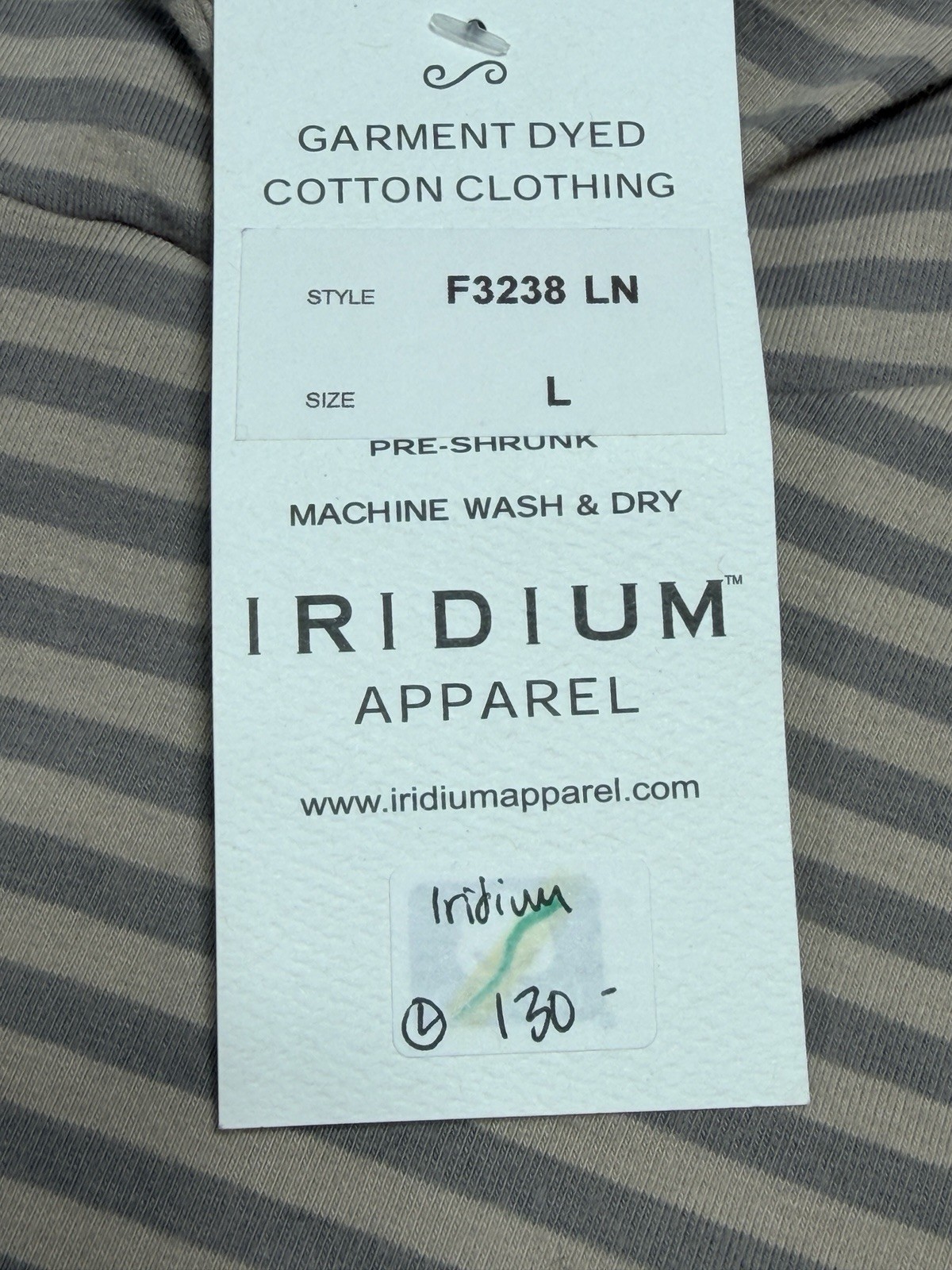 Iridium Apparel NWT Stripe Hooded Poncho Top Sz LG Cotton Lycra Coastal Boho OS