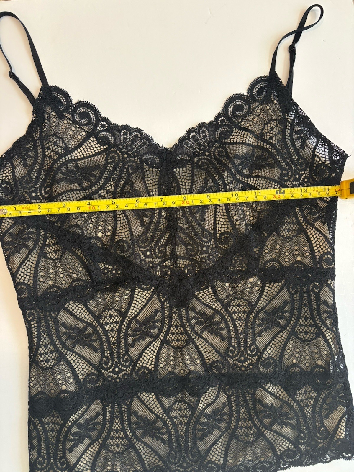 Y2K The Limited Black Lace Babydoll Cami 2000s Top Small Goth Romantic