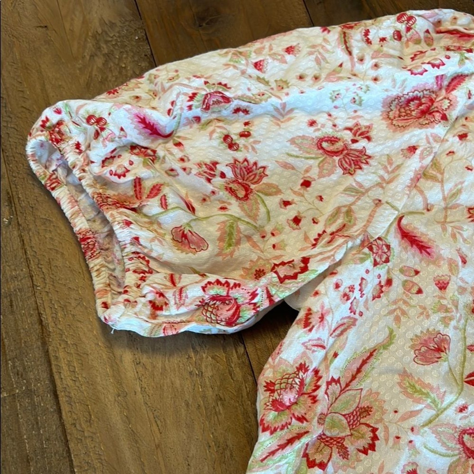 Rose & Olive Cream and Pink Puff Sleeve Blouse