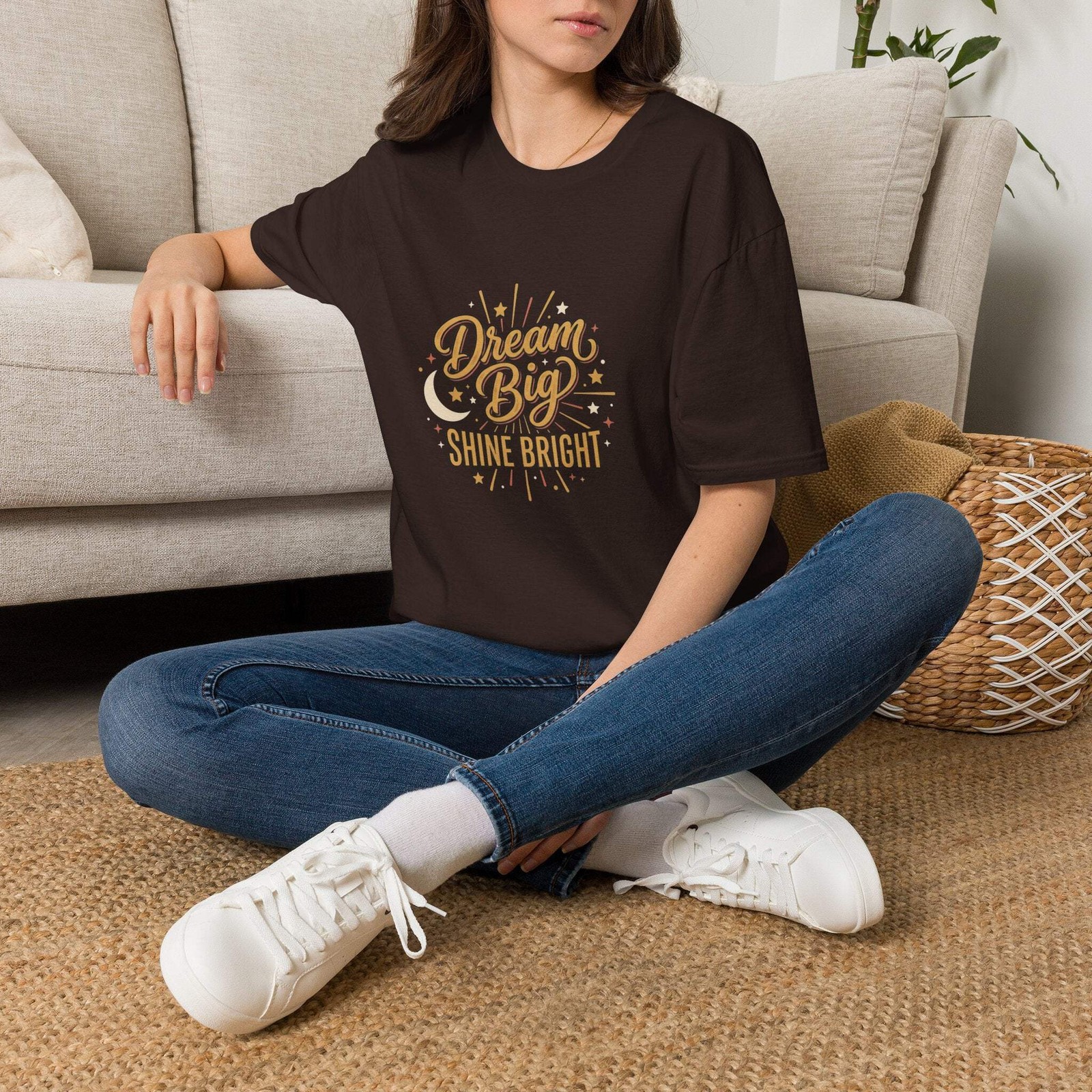 Dream Big Shine Bright T-Shirt — Inspirational Graphic Tee