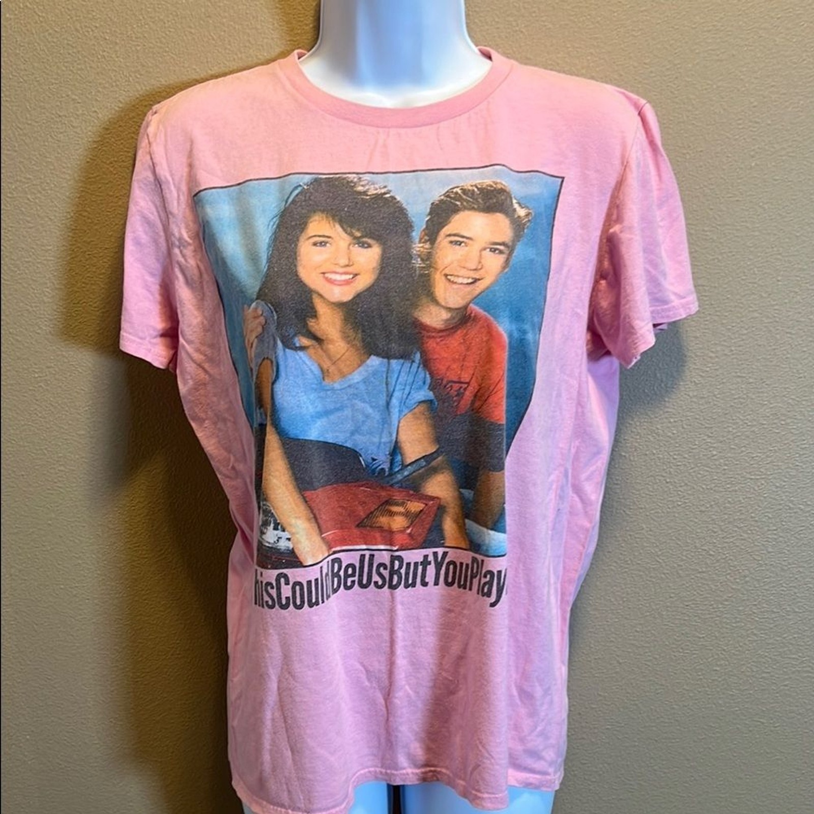 Saved by the Bell NBC Women’s Pink Cotton Crew Neck T-Shirt Size Medium