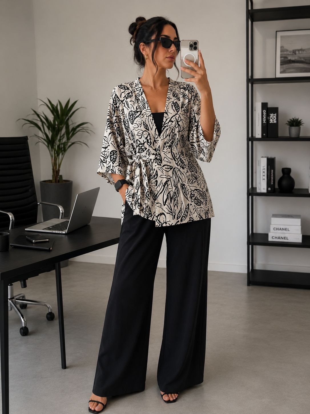Women’s Kimono Cardigan Set 4pc Floral Bohemian Style Lightweight Gift for Her