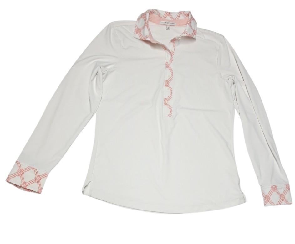 Women’s Fairway & Greene Long Sleeve Shirt Medium Performance Polo