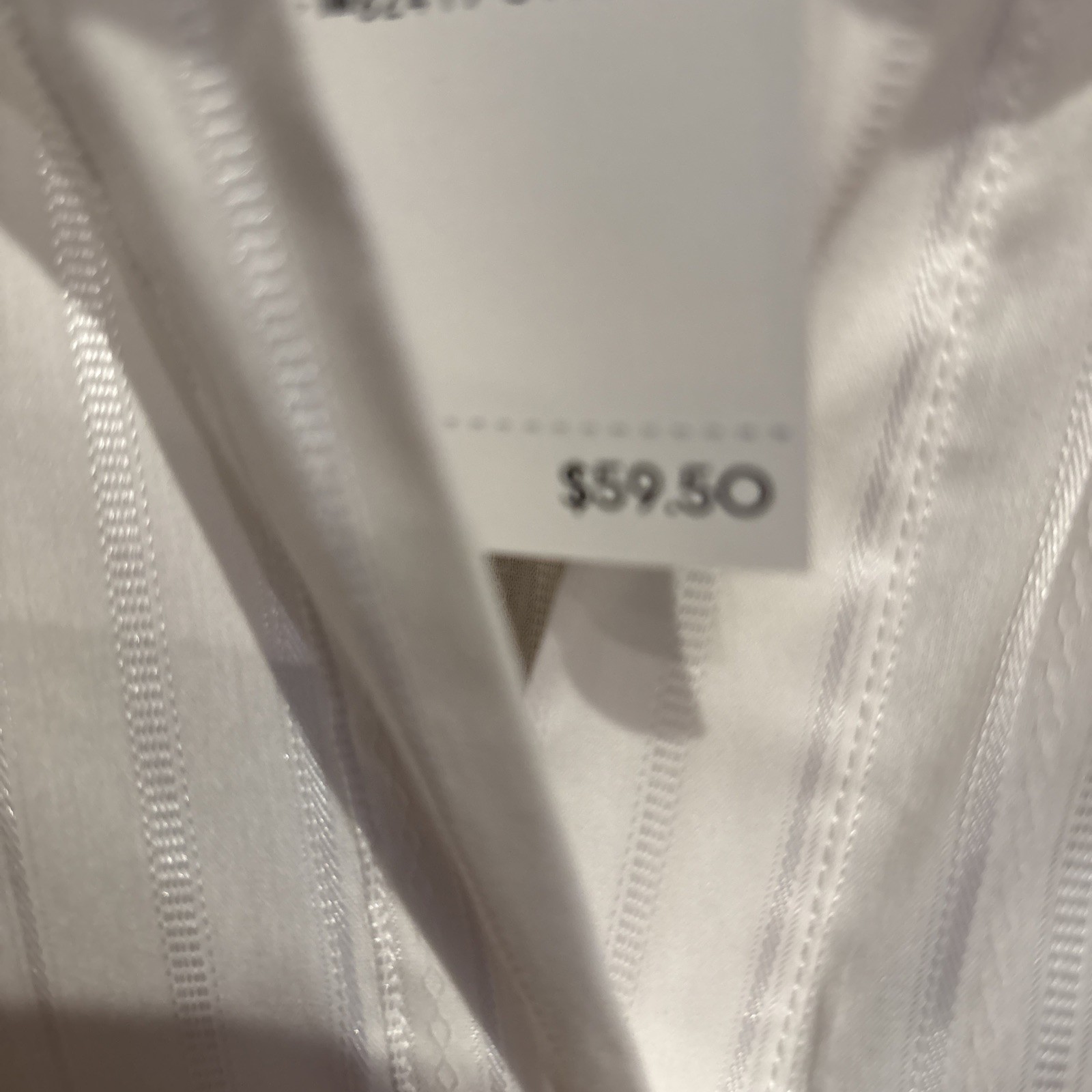 Nine West Jeans White Hazel Tunic Top w/Front Slant Pockets – MSRP $59.50