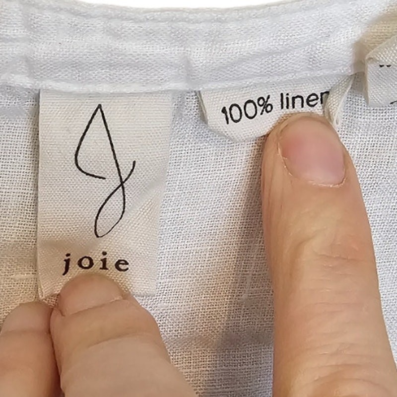 Joie Womens 100% Linen Tunic Top Sz S Coastal Grandma Resortwear Beach Vacation