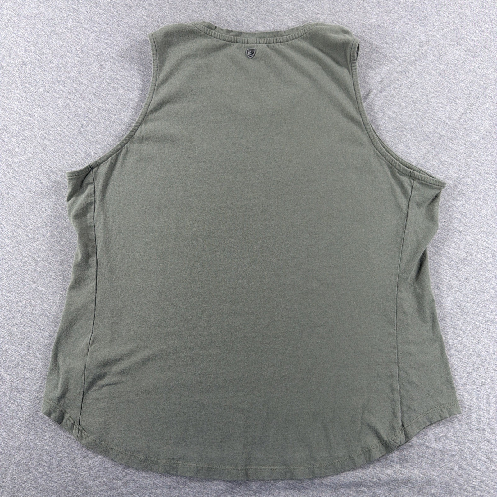 Kuhl Curved Hem Bravada Tank Top Womens XL Green 8487 Cotton