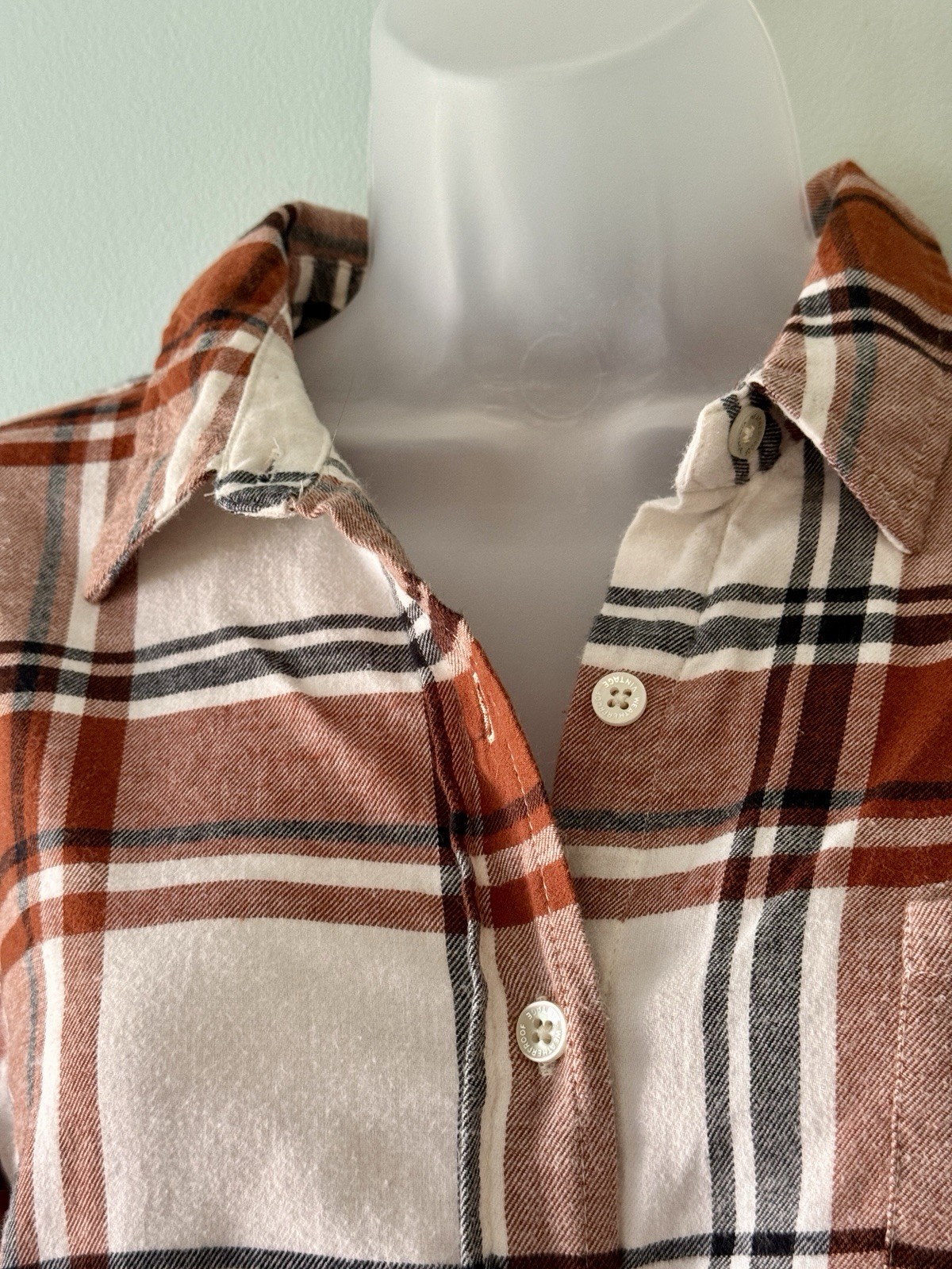 Lot of 2 Weatherproof Women’s L Multicolor Plaid Flannel Stretch Button-Up