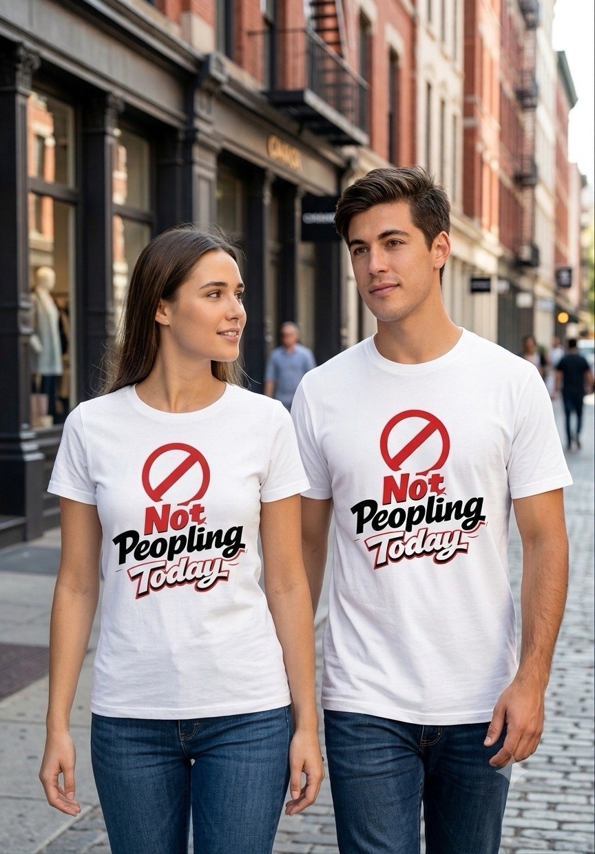 People Collection T shirt-Not Peopling Today