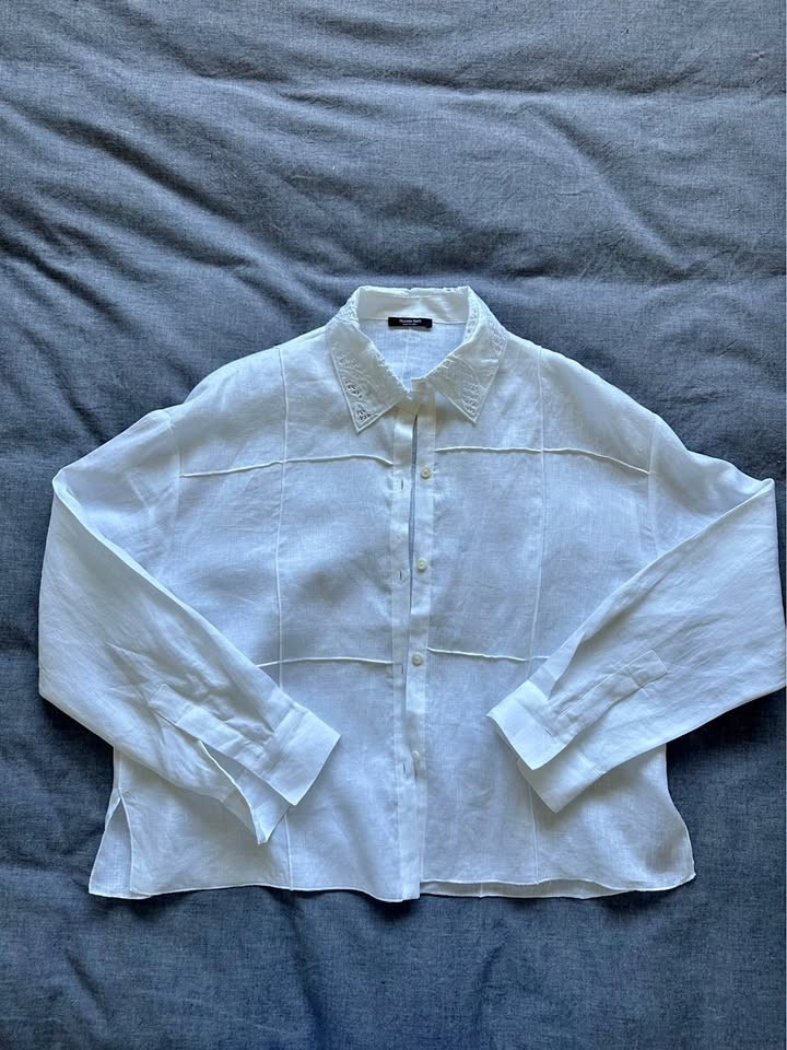 Massimo Dutti linen blouse, size small runs large, never worn.