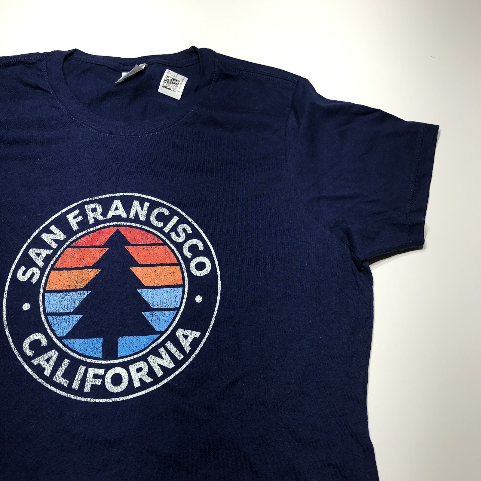 Port & Co. T-Shirt Womens Size Large San Francisco California Short Sleeve Blue