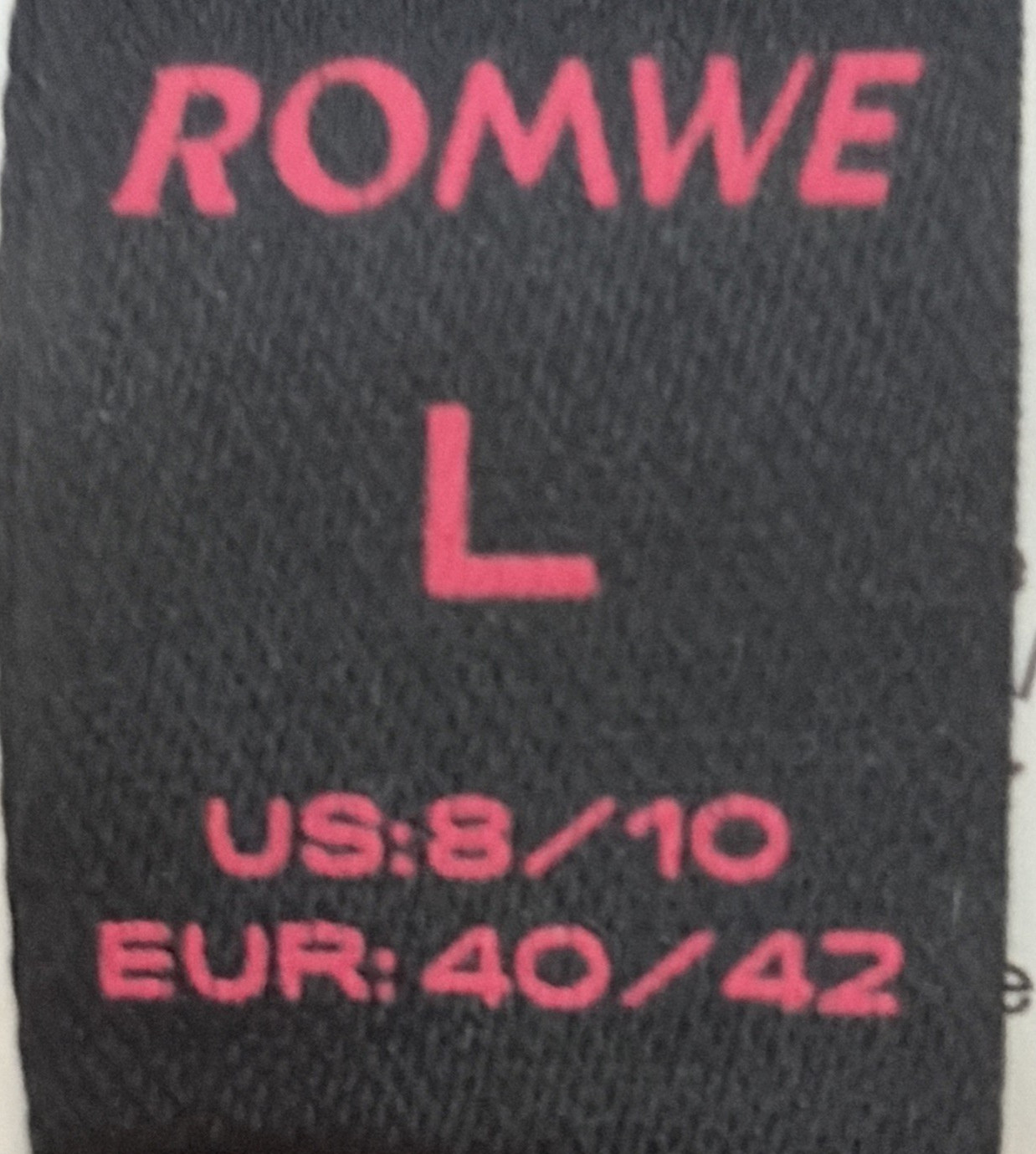 Women’s Strapless Bustier/Corset by Romwe Brown with Embroidery Size Large