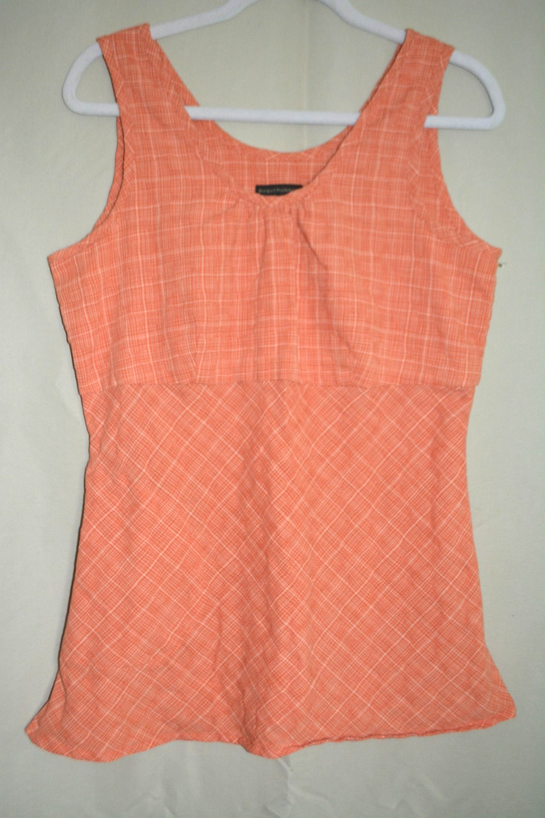 Royal Robbins Tank Top Shirt – Womens Med. 100% Cotton Zippered Pocket Orange