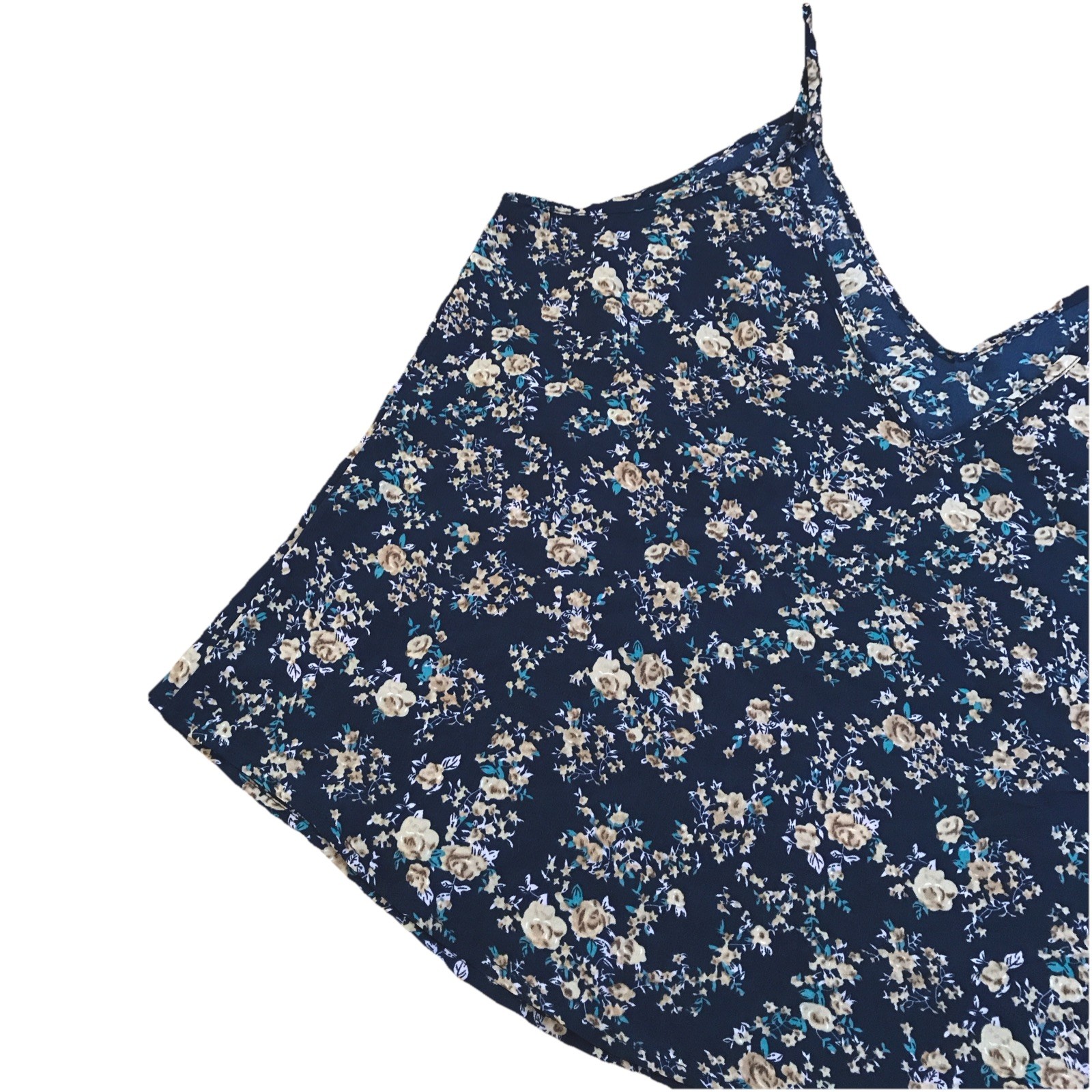 SHEIN Cropped Sleeveless Thin Strap Adjustable Floral Blouse Woman’s Size XL