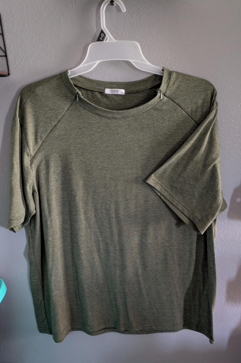 Deyeek Chemo Shirt for Port Access Women Short Sleeve Shoulder Post Surgery XXL