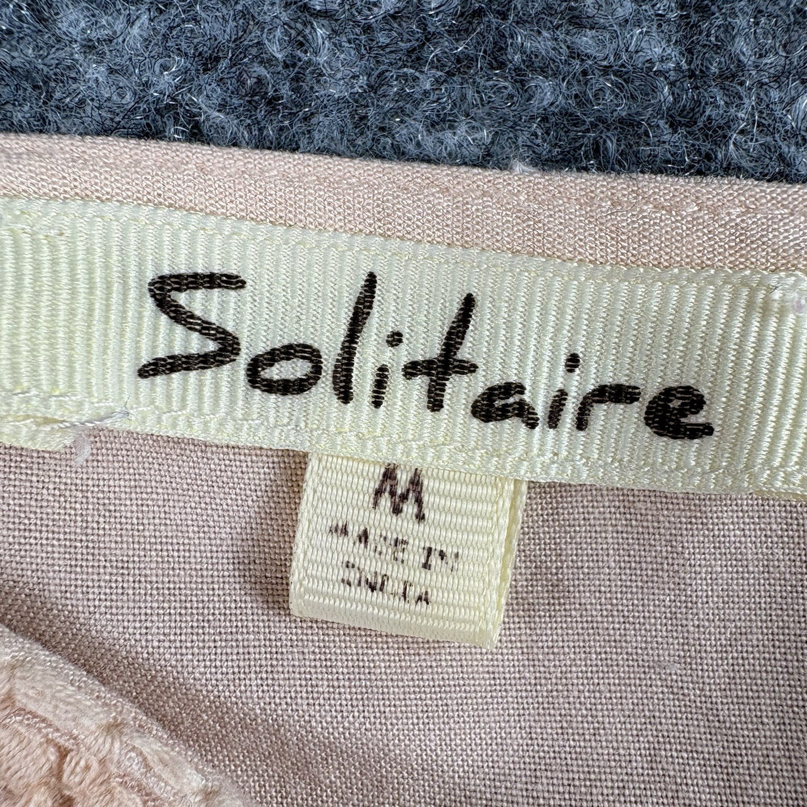 Solitaire Peasant Blouse Womens M Pink Boho Fairy Cottagecore Tunic Prairie