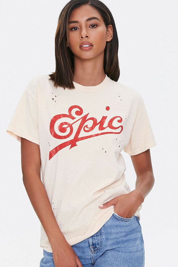 Epic Womens Plus & Regular Sizes Distressed Style Shirt NWT S/M, 0X, 1X, 2X