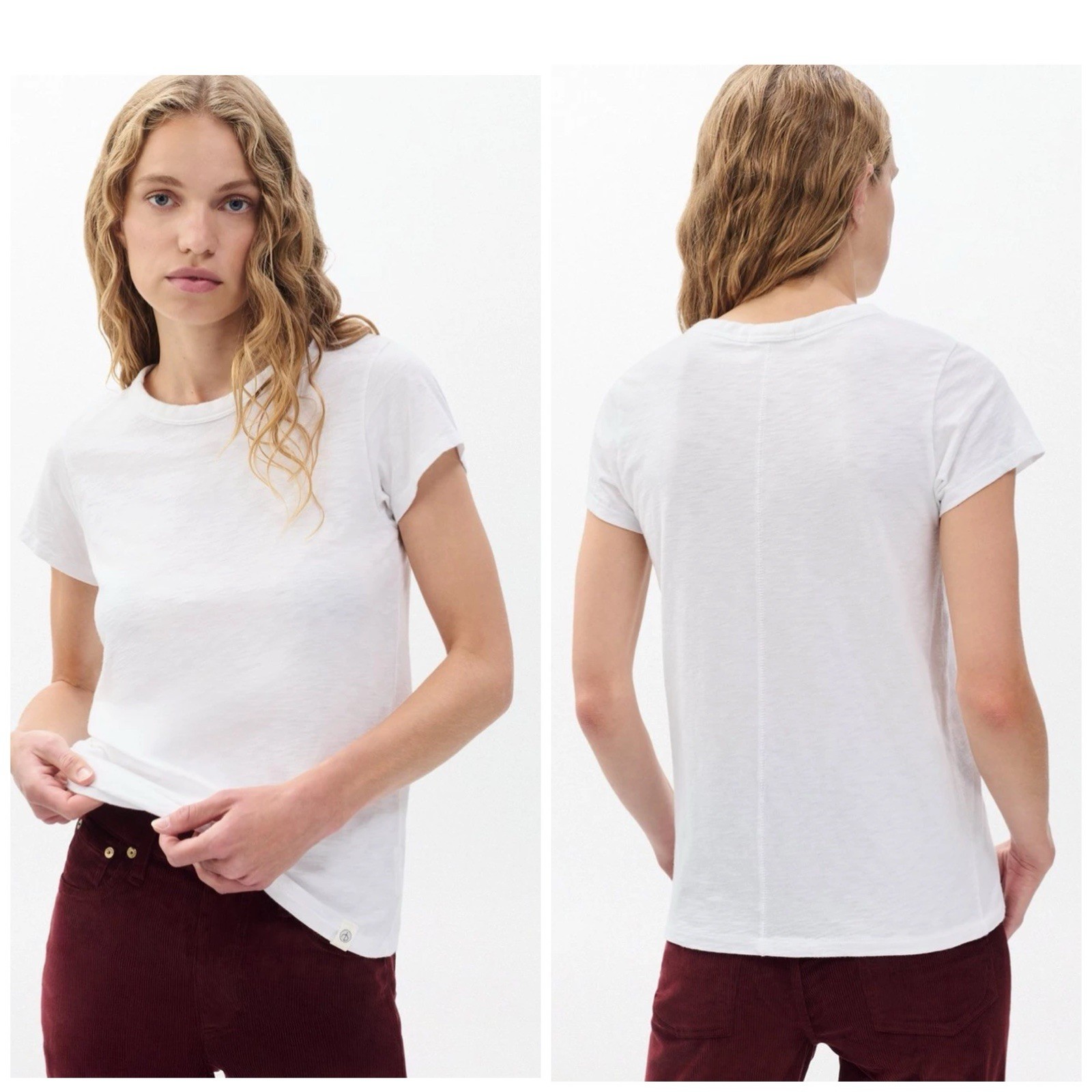 NWT Rag & Bone $98 The Slub Tee In Bright White Size: Small