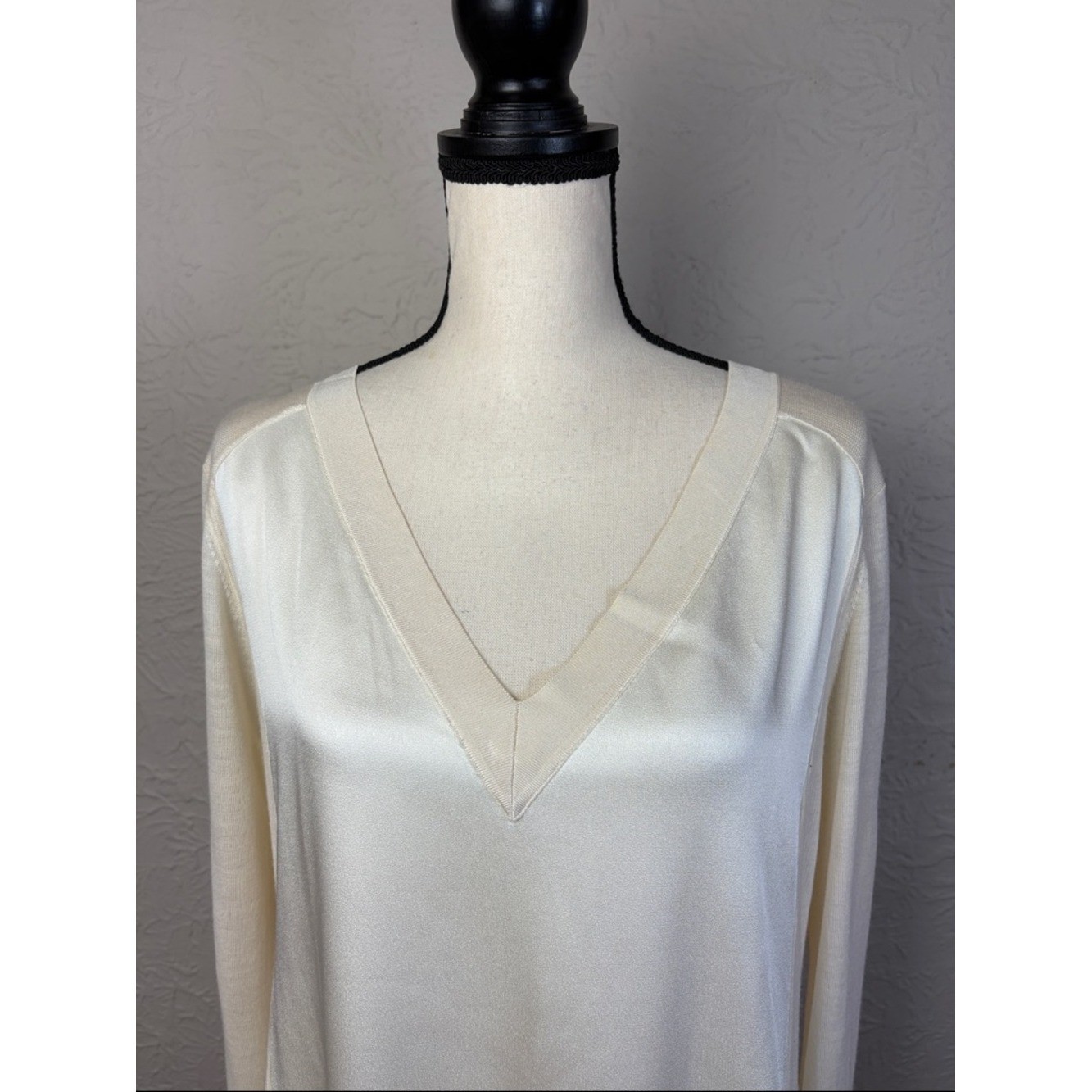 Rag & Bone Vivienne Satin V-neck Tunic