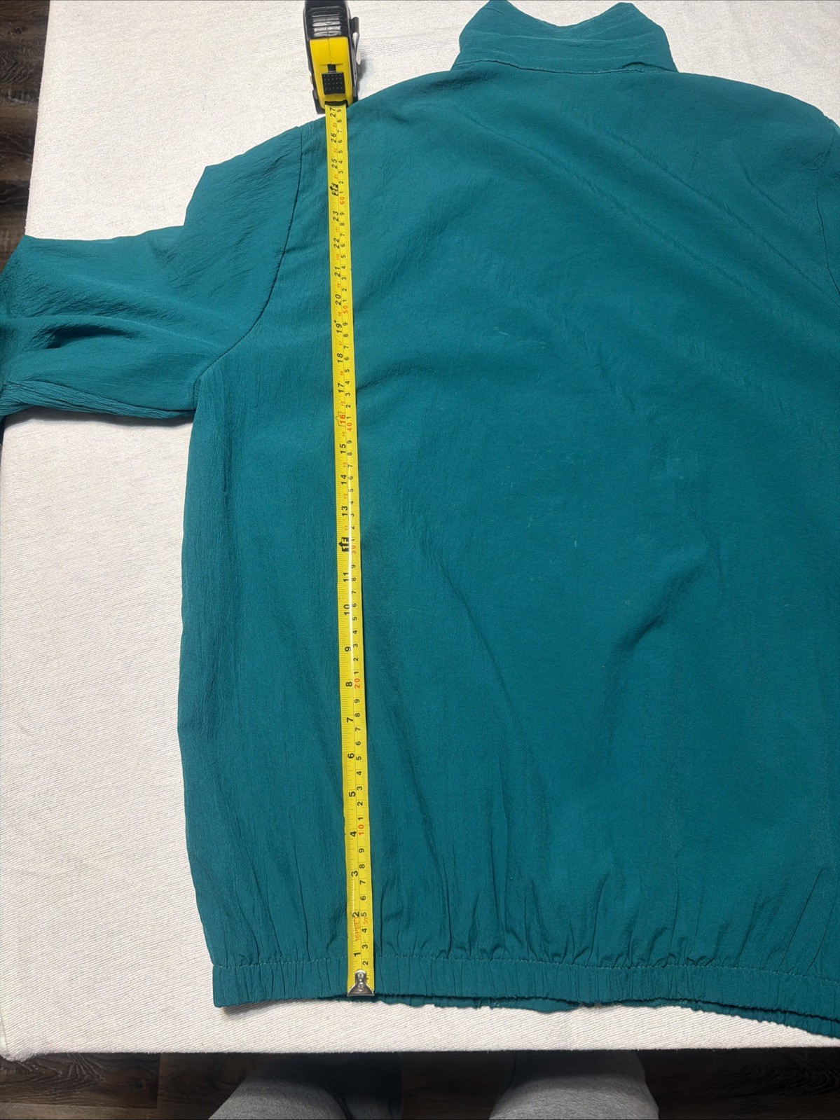 Vintage Blair Boutique Windbreaker Women’s L Zip Teal Graphic 1990s No Size Tag