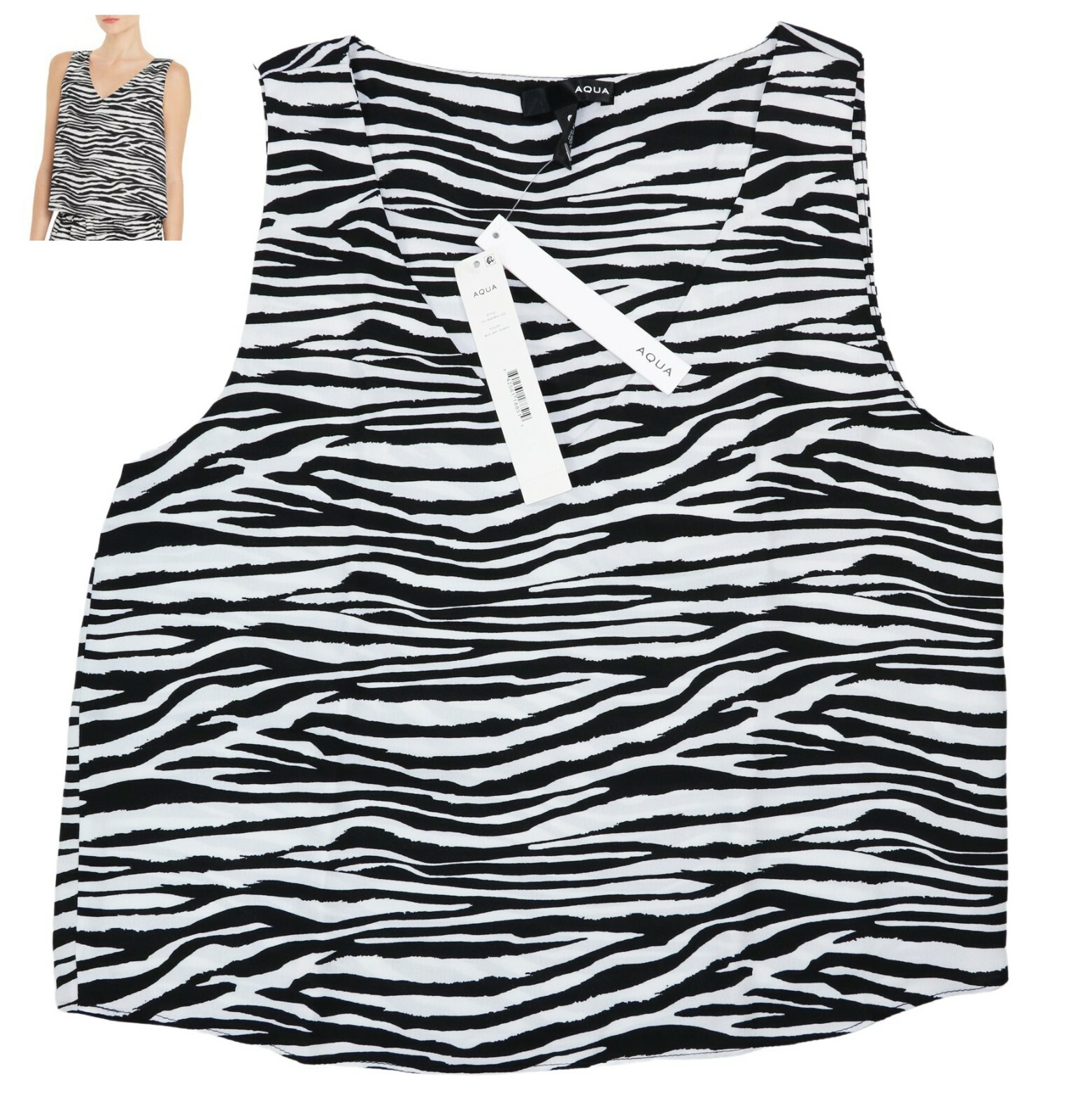 Aqua V-Neck Animal Print Lightweight Women’s Fashion Tank Top NWT – Choose Print