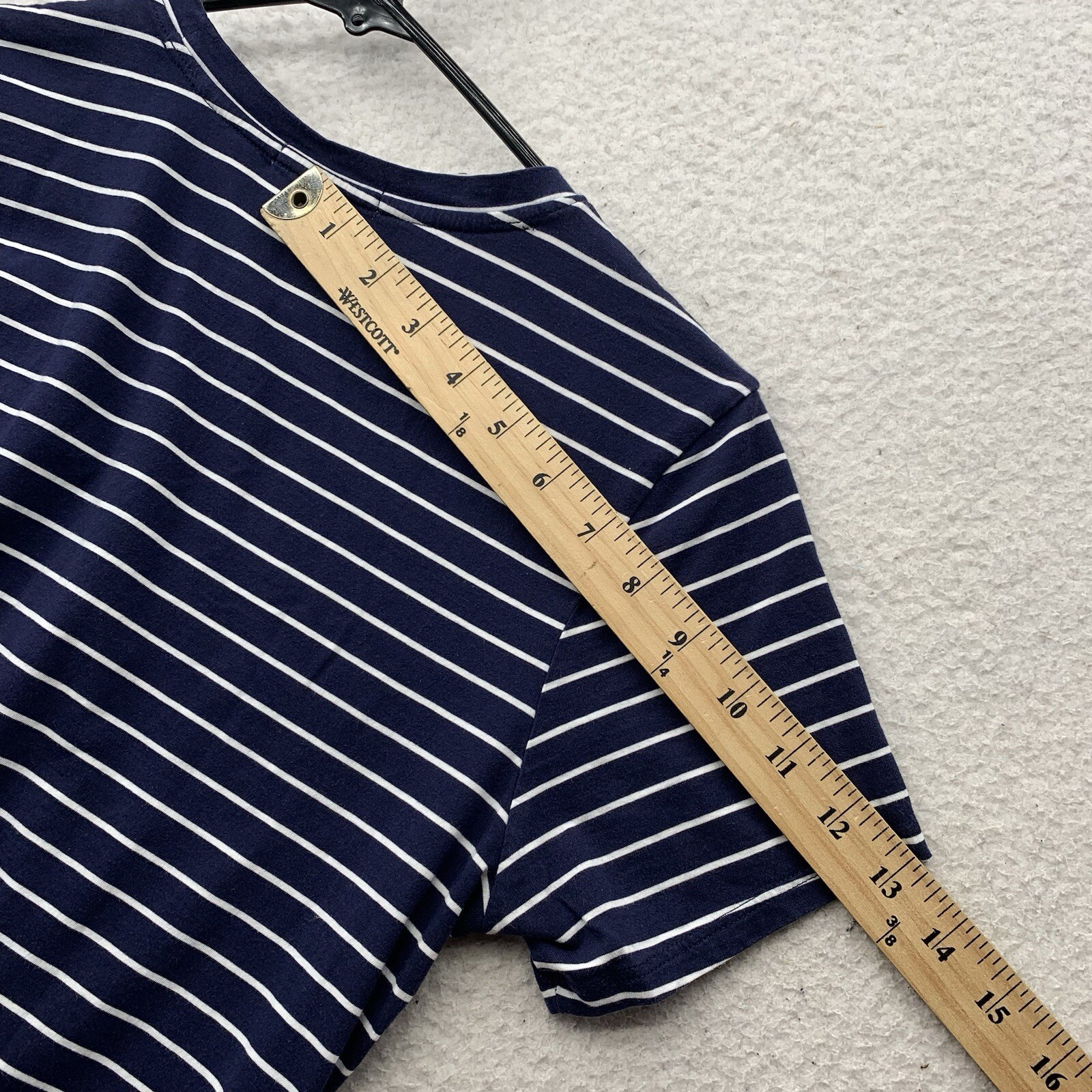 Peter Millar T-Shirt Womens Medium 2021 PGA Ocean Course Kiawah Blue Stripe Golf