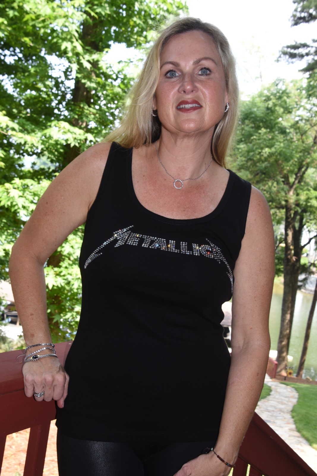 Metallica rhinestone bling shirt or tank XS S M L XL XXL 1X 2X 3X 4X 5X clear