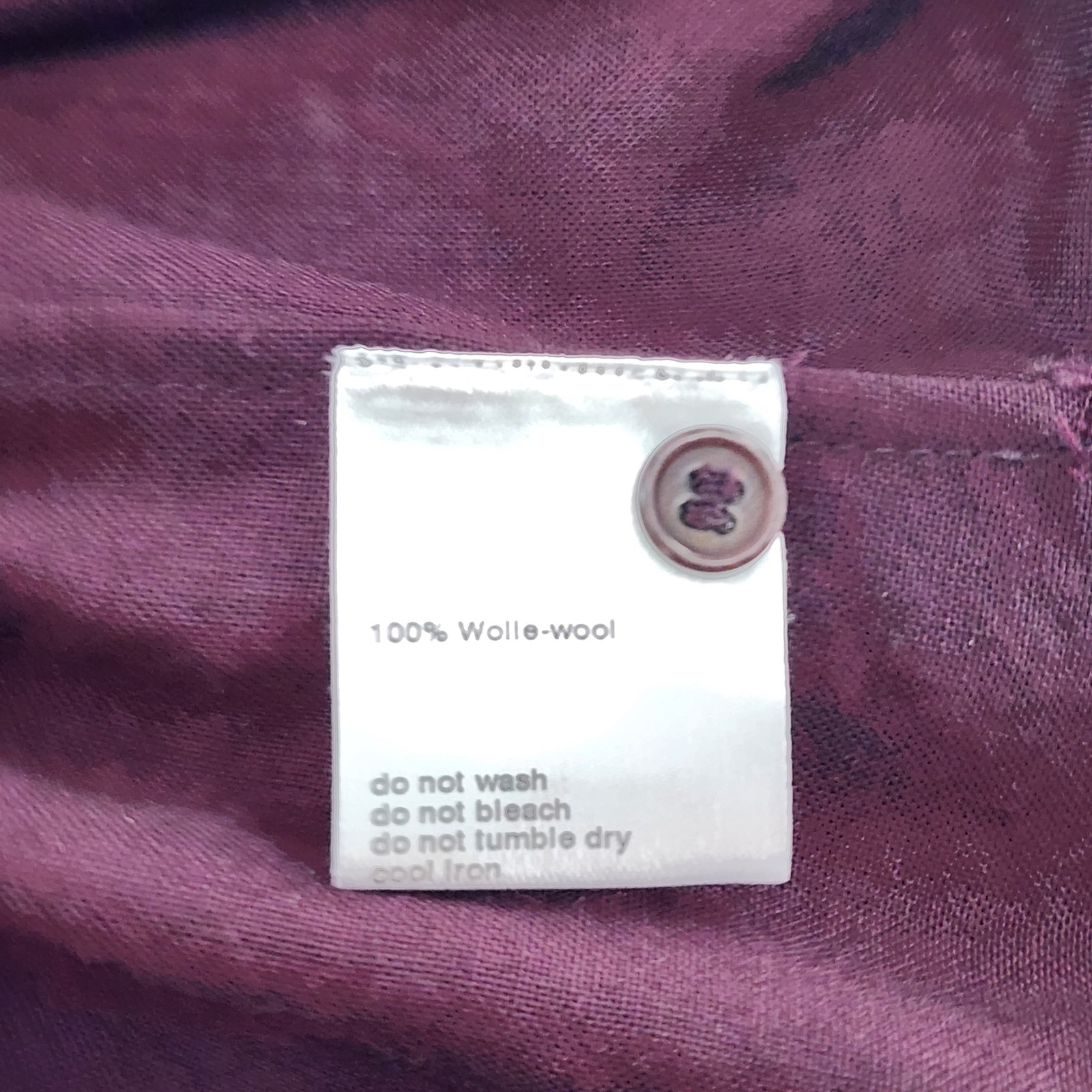 AKRIS PUNTO Wool Button Up Peplum Blouse Shirt Maroon Size 6
