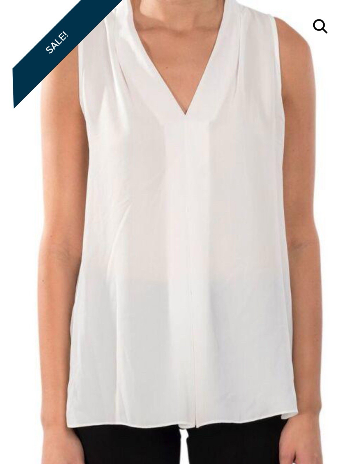 Joseph Ribkoff Casual Fit White Camisole Top 171286 Sz 16 Retail $112