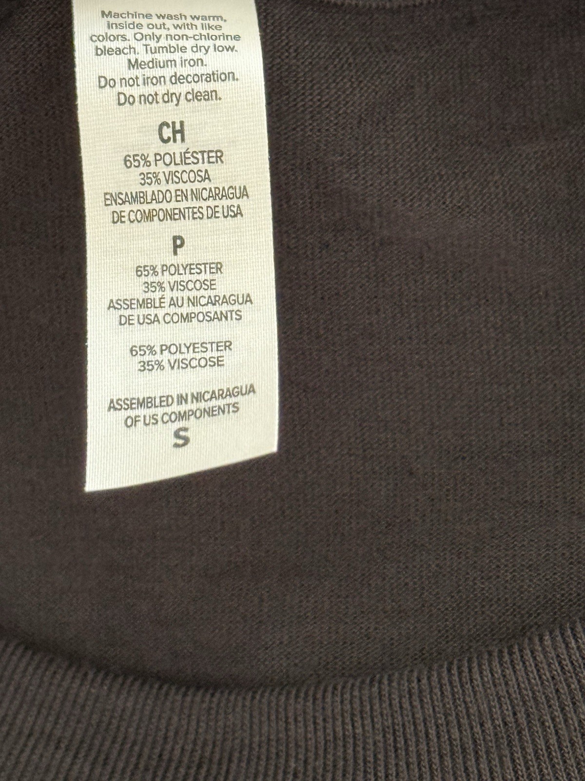 Bella Canvas Gray T-Shirt Size Small Dark Gray
