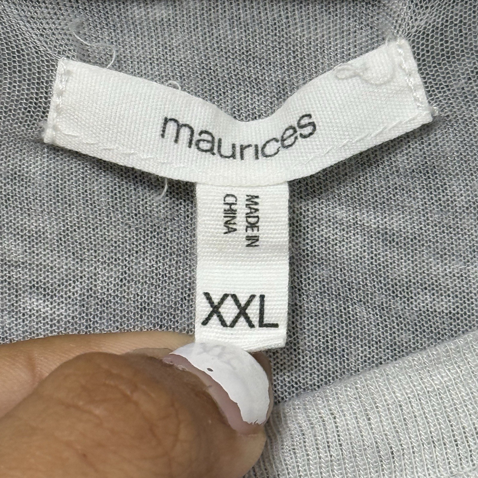 Maurices Women’s XXL Adventure Is In Your Backyard Graphic Tee Gray Casual Top