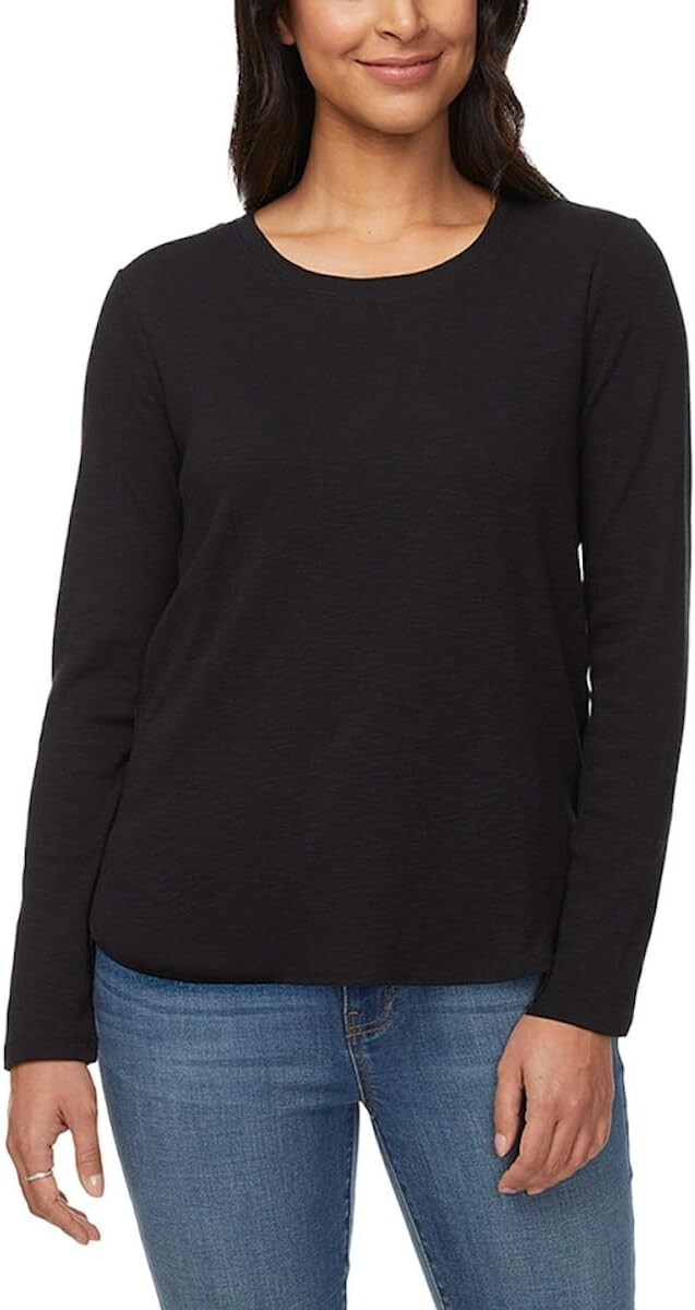Kirkland Signature Women’s Long Sleeve Slub Tee Shirt