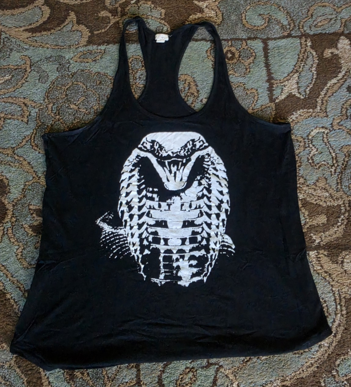 Cobra Tank Top Large Grunge Punk Rock Goth Emo Metal Y2K Whimsigoth