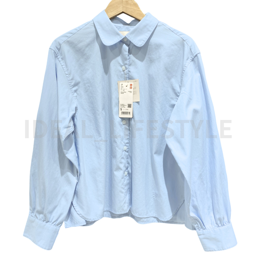 UNIQLO JW ANDERSON Cotton Volume Sleeve Shirt S-3XL Women 491574/491576 NWT