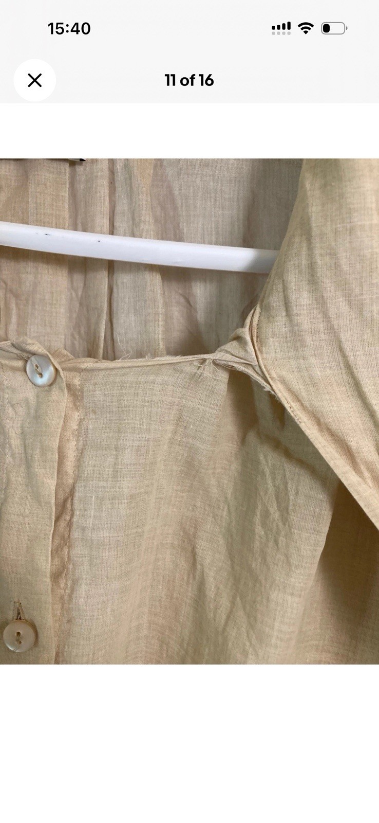Vintage Dries Van Noten Oversized Blouse Attached Scarf Sash | Made in Italy