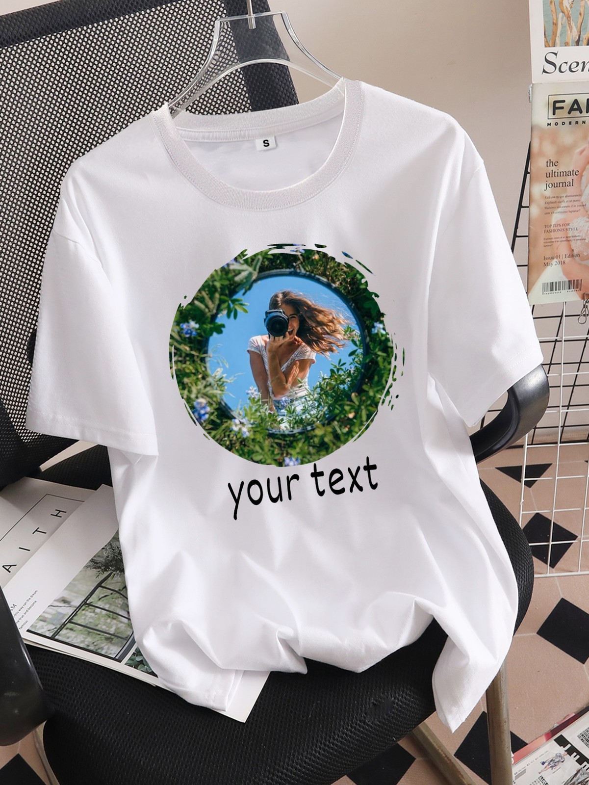 Custom Comfortable & Breathable T-Shirts with Photos/Text Personalized Gifts❀