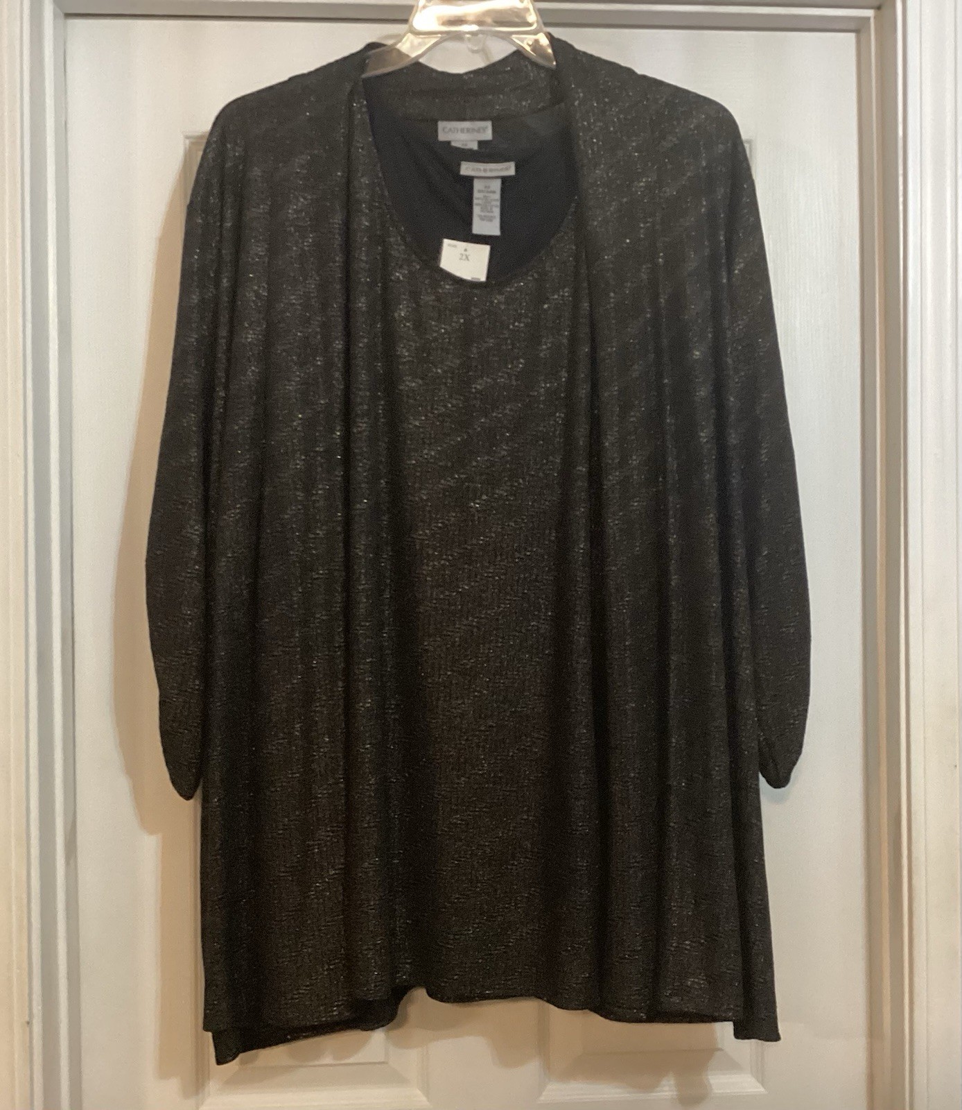 Any Wear by Catherines Cardigan with Sleeveless Blouse 2X 22/24W New